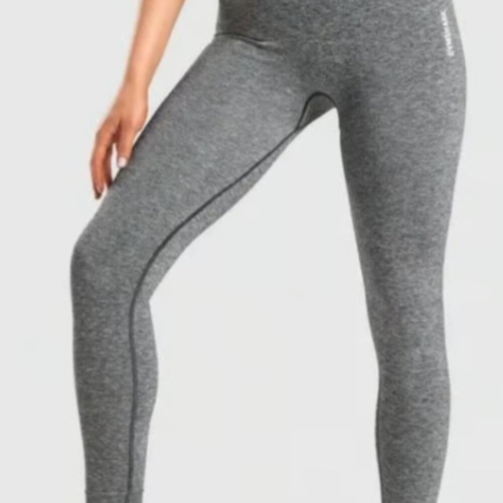 Gymshark Leggings Adapt Marl Gray Small